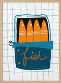 Orange Sardine Can