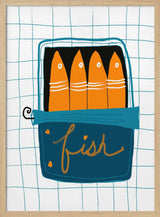 Orange Sardine Can