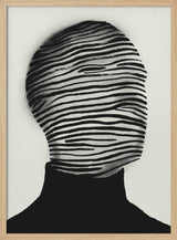 Abstract Striped Face