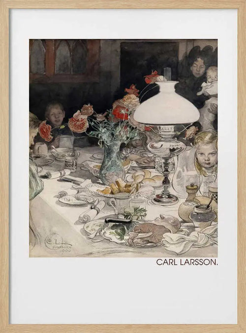 Around the Evening Lamp (1900) Carl Larsson