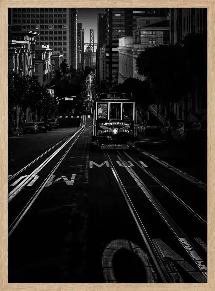 San Francisco Cable Car Night Jiahong Zeng
