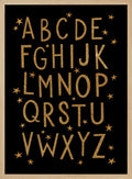 Golden Alphabet Stars