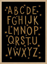 Golden Alphabet Stars