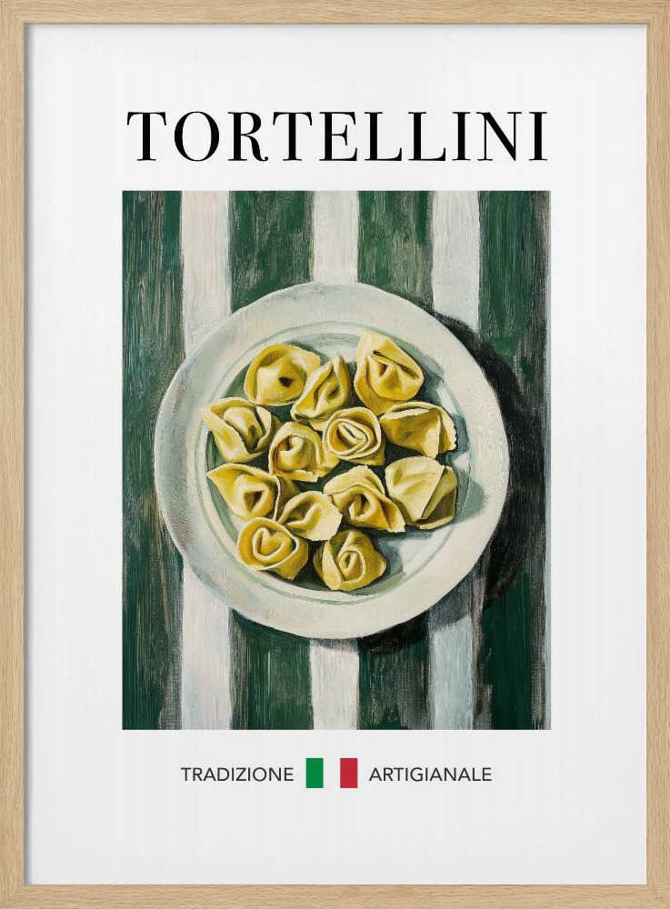 Traditional Italian Tortellini Art Print UK — Food Vibrant Wall Art — Kitchen — Wall It All Prints