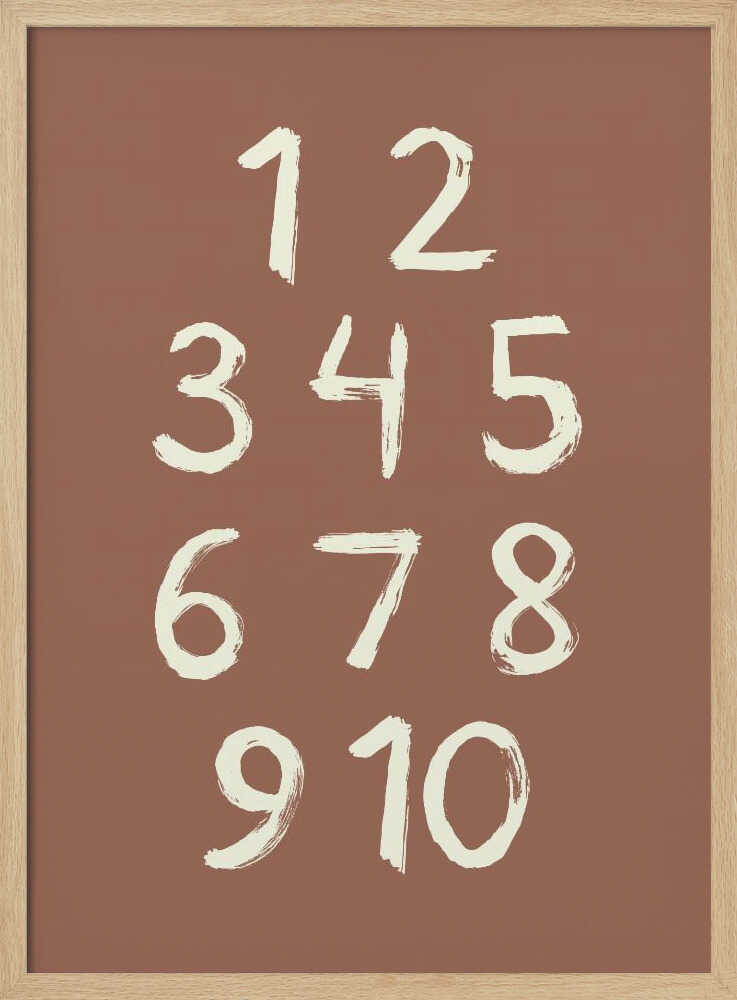 Hand Drawn Counting Numbers