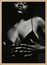 Sensual Black Woman Art Print UK — Dark Moody Calm Wall Art — Living Room — Wall It All Prints