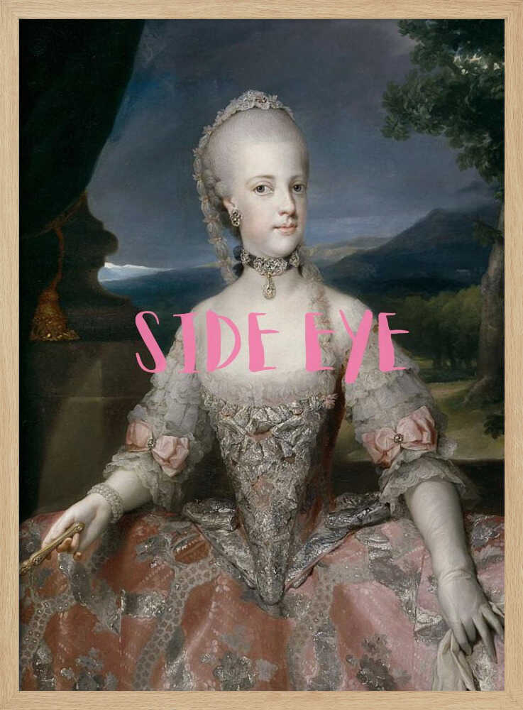 Elegant Noblewoman Portrait Art Print UK — Portrait Elegant Wall Art — Living Room — Wall It All Prints