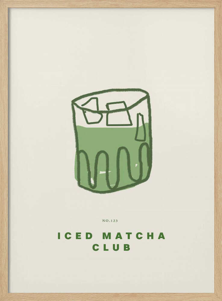 Chilled Green Elixir Art Print UK — Japanese Minimal Wall Art — Office — Wall It All Prints
