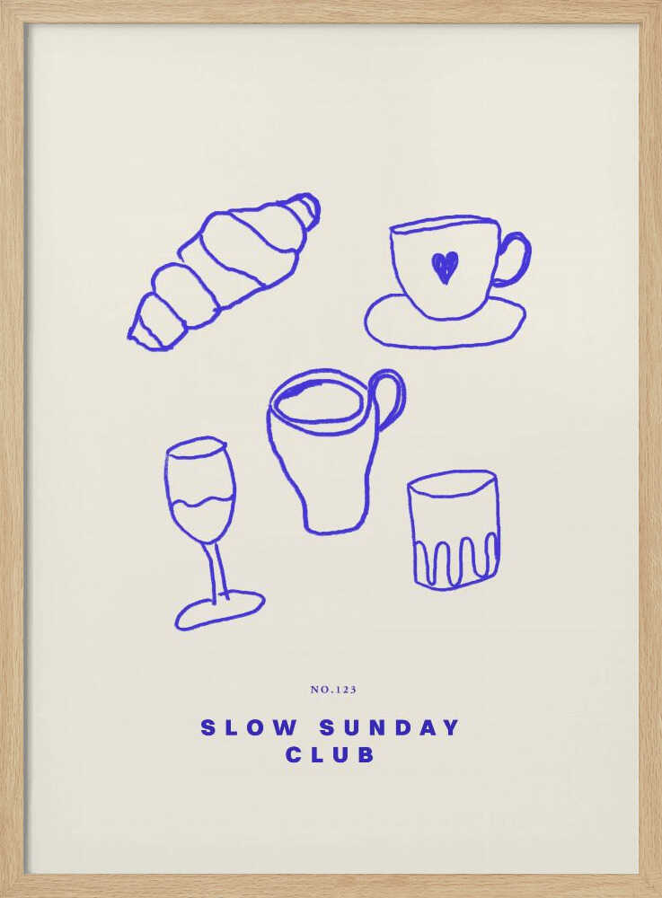 Cozy Brunch Vibes Art Print UK — Food Calm Wall Art — Bedroom — Wall It All Prints