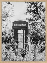 Timeless English Phone Booth Art Print UK — Botanical Calm Wall Art — Living Room — Wall It All Prints
