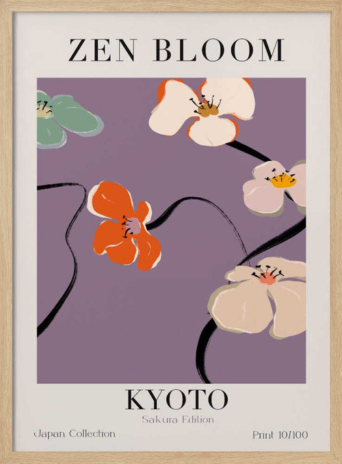 Blossom Serenity Art Print UK — Japanese Minimal Wall Art — Office — Wall It All Prints