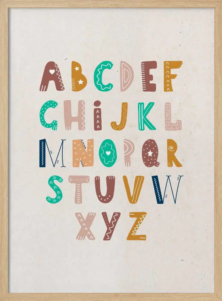 Playful Boho Alphabet Saskia Michele