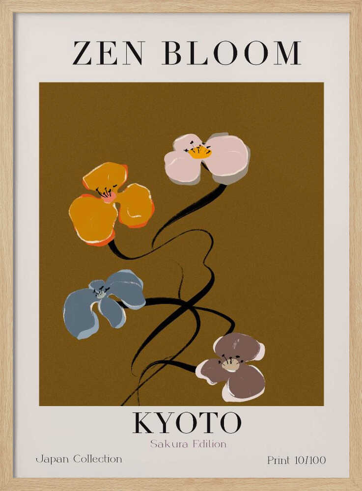Blossom Harmony Art Print UK — Japanese Calm Wall Art — Bedroom — Wall It All Prints