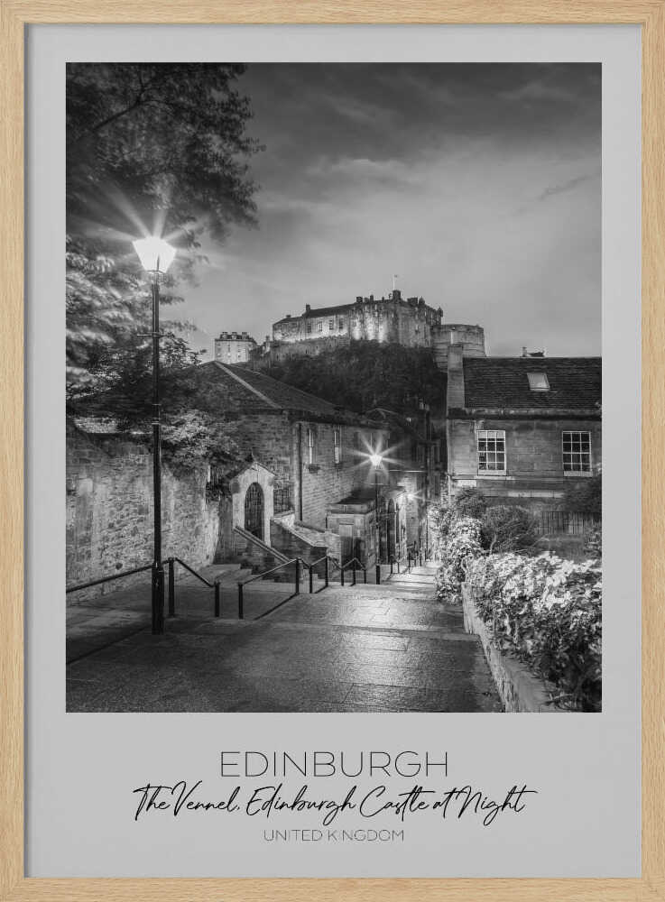 Historic Edinburgh Castle Night Melanie Viola