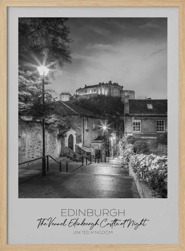 Historic Edinburgh Castle Night Melanie Viola