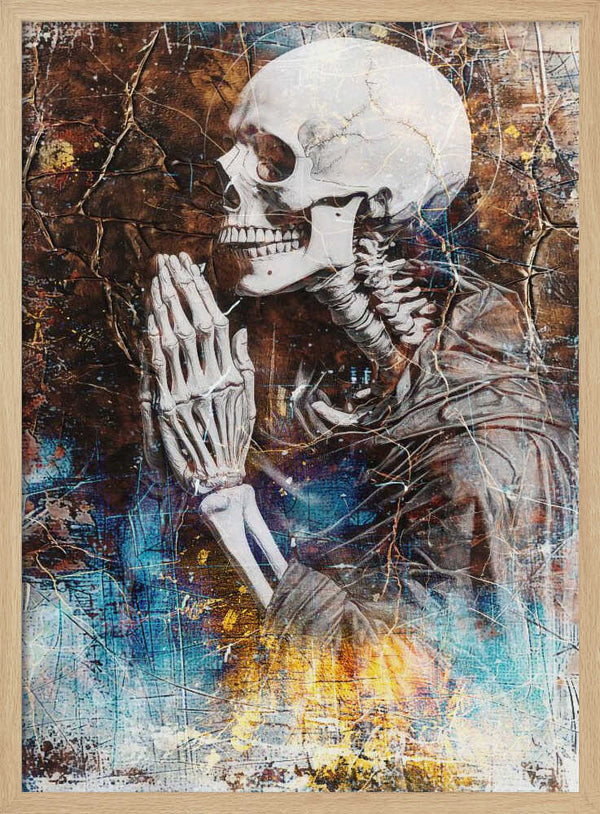 Solemn Praying Skeleton Rafal Kulik