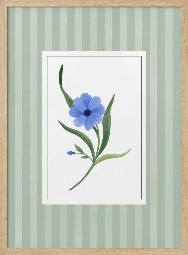 Serene Blue Floral