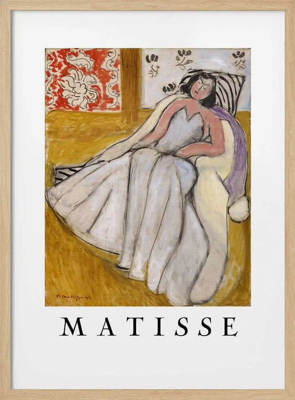 Jeune Femme à La Pelisse Blanche Henri Matisse