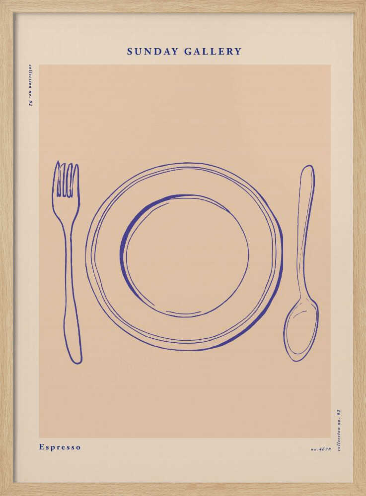 Sundaygalleryno02 Art Print UK — Abstract Minimal Wall Art — Kitchen — Wall It All Prints