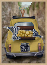 Vintage Fiat Lemon Drive City Art