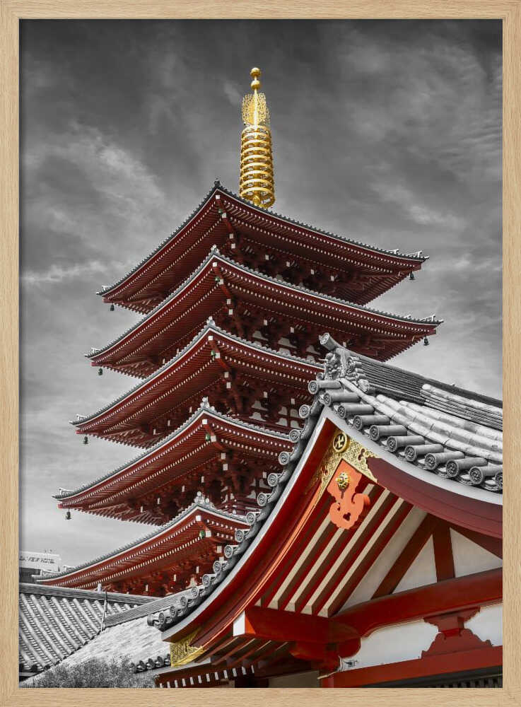 Vibrant Japanese Pagoda Melanie Viola