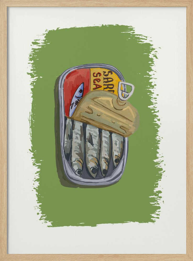 Rustic Sardine Can Art Print UK — Landscape Fresh Wall Art — Kitchen — Wall It All Prints