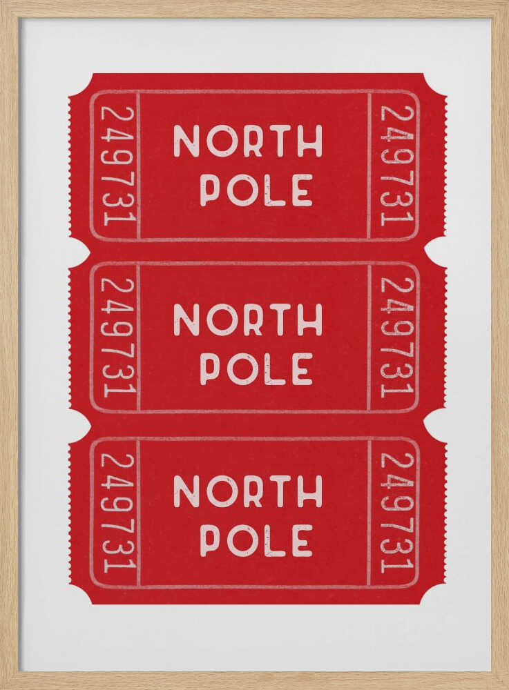 North Pole Christmas Tickets Jolly and Dash