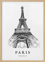 Eiffel Tower Paris Sketch Awol Art Alex