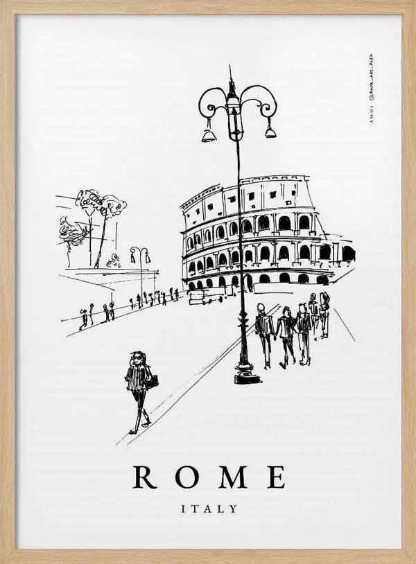 Historic Rome Drawing Awol Art Alex
