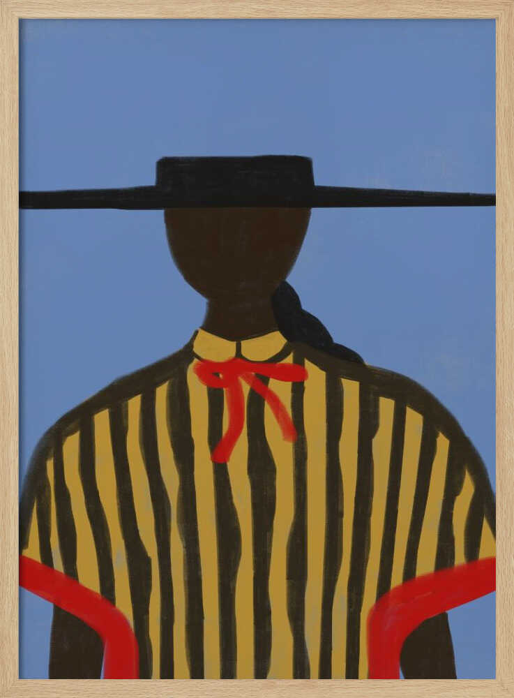 Bold Hat Woman and Stripes New Mexico Style