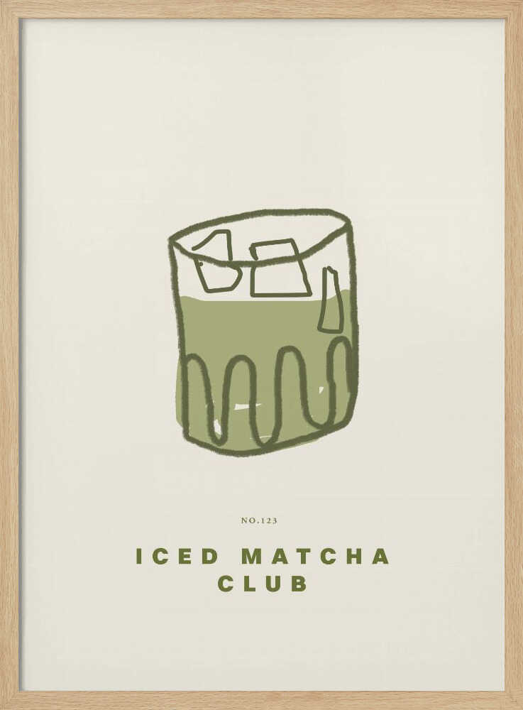 Chilled Green Elixir Art Print UK — Abstract Minimal Wall Art — Kitchen — Wall It All Prints