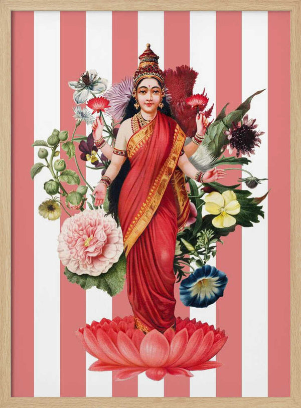 Goddess Lakshmi Floral Marja van den Hurk