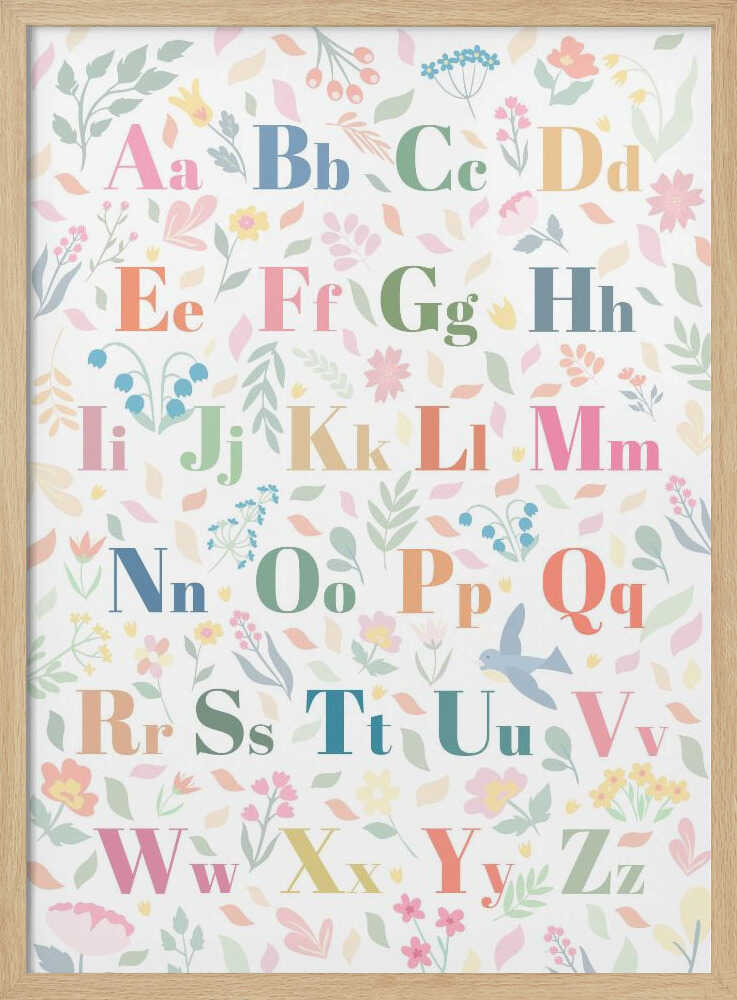 Pastel Floral Alphabet