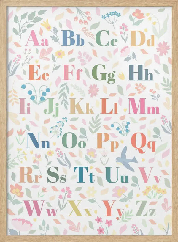 Pastel Floral Alphabet Sarah Manovski