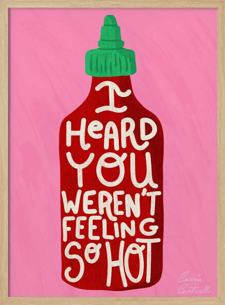 Feeling So Hot Art Print UK — Food Fresh Wall Art — Kitchen — Wall It All Prints
