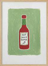 Hot Sauce Pepper Bottle