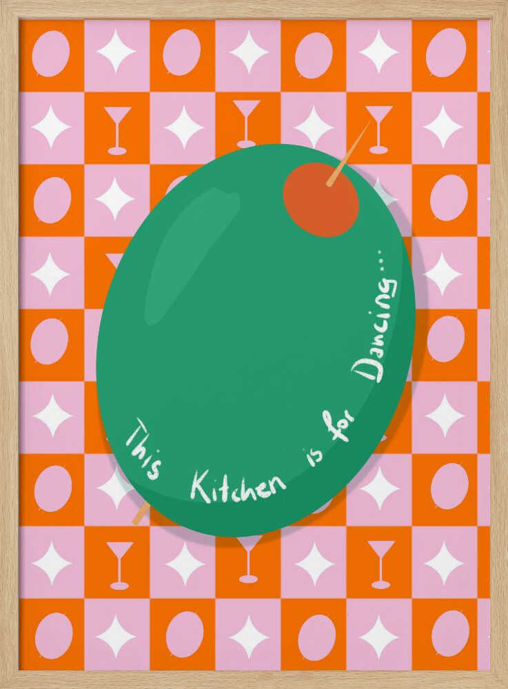 This Kitchen is for Dancing Art Print UK — Vintage Fresh Wall Art — Kitchen — Wall It All Prints