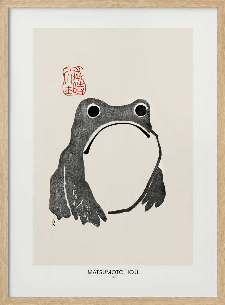 Frog 1814 By Matsumoto Hoji Art Print UK — Japanese Vibrant Wall Art — Living Room — Wall It All Prints