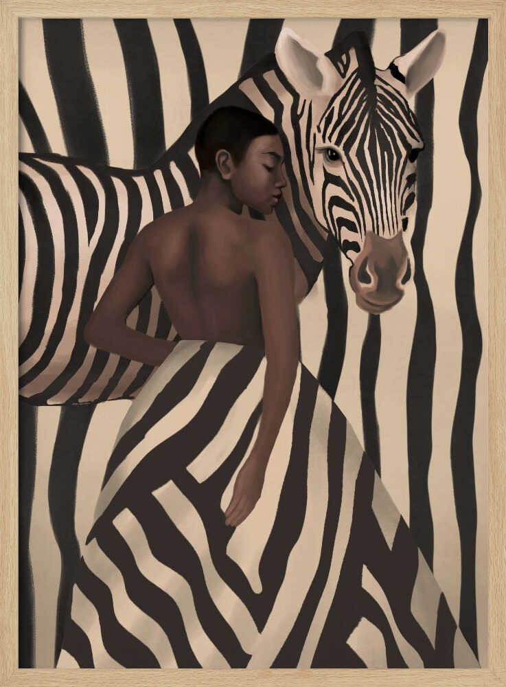 Elegant Zebra Woman