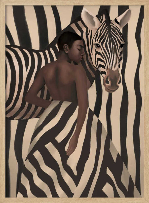 Elegant Zebra Woman