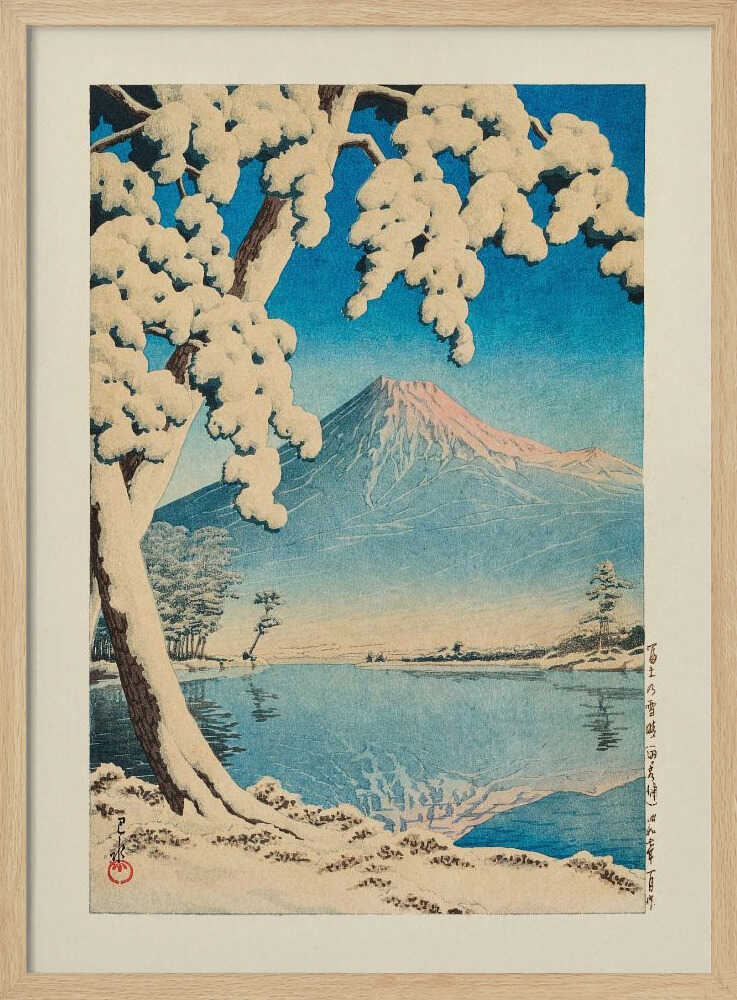 Fuji No Yukibare, Tagonoura (1932) Art Print UK — Japanese Vibrant Wall Art — Living Room — Wall It All Prints