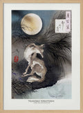 Japanese Wolf and the Moon (1892)