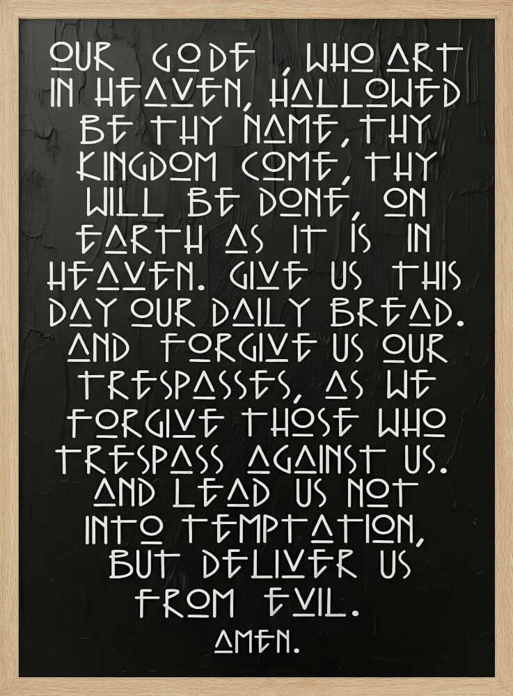 Spiritual Prayer Typography HUGO