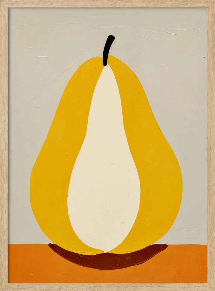 Pear Art Print UK — Botanical Vibrant Wall Art — Kitchen — Wall It All Prints