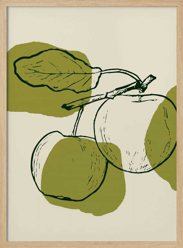 Applesno04 Art Print UK — Botanical Calm Wall Art — Kitchen — Wall It All Prints
