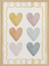 Soft Pastel Hearts