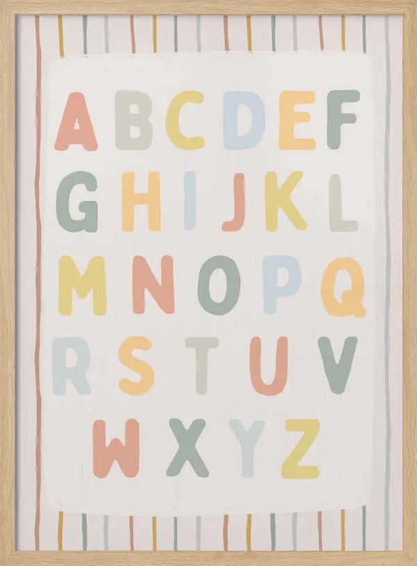 Playful Pastel Alphabet Menina Lisboa