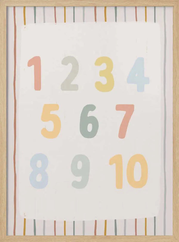 Pastel Counting Numbers Menina Lisboa