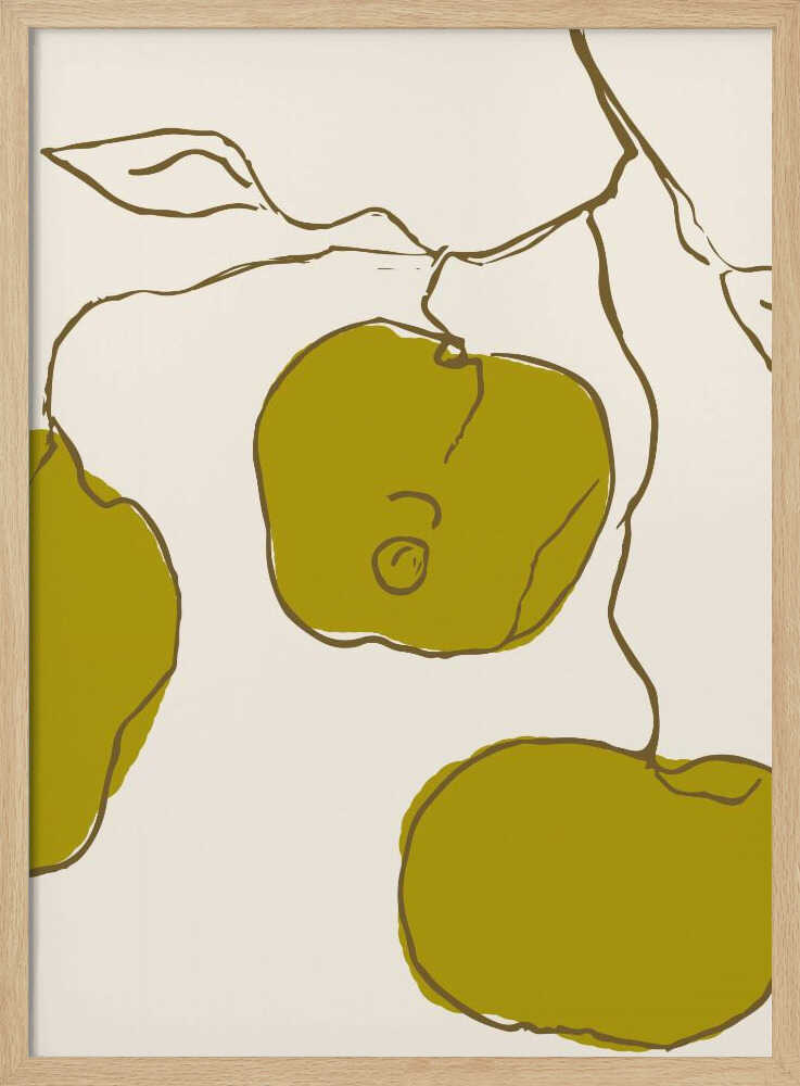 Applesno06 Art Print UK — Botanical Minimal Wall Art — Kitchen — Wall It All Prints