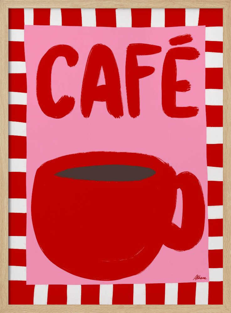 Café Art Print UK — Abstract Vibrant Wall Art — Kitchen — Wall It All Prints